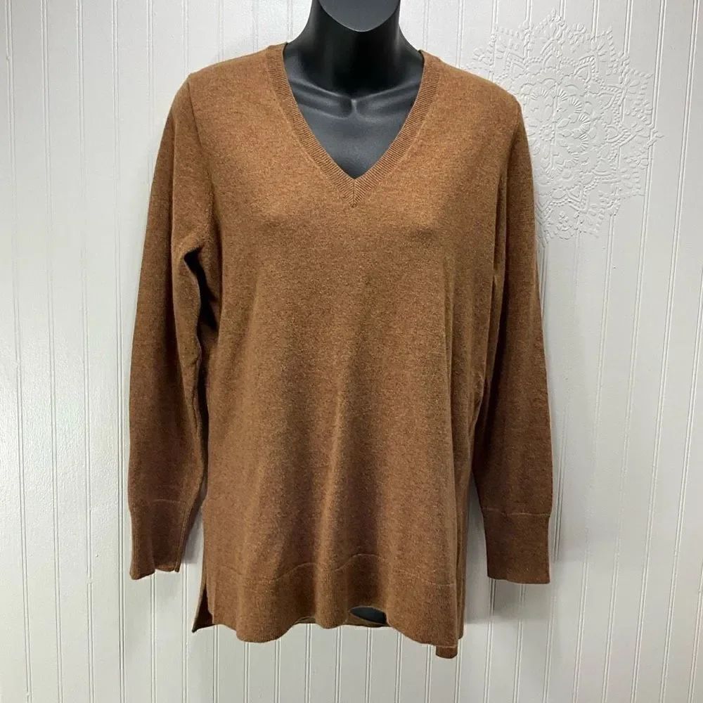 J. CREW Wool Blend V Neck Sweater